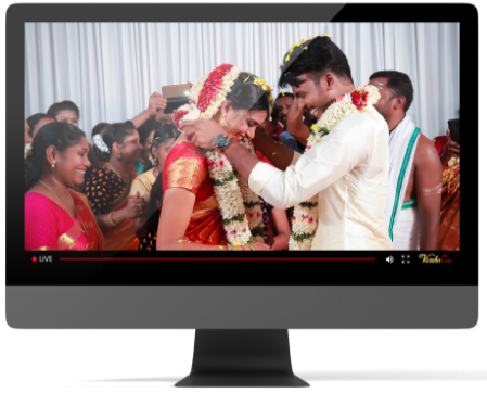 web displaying VivahaLive platform